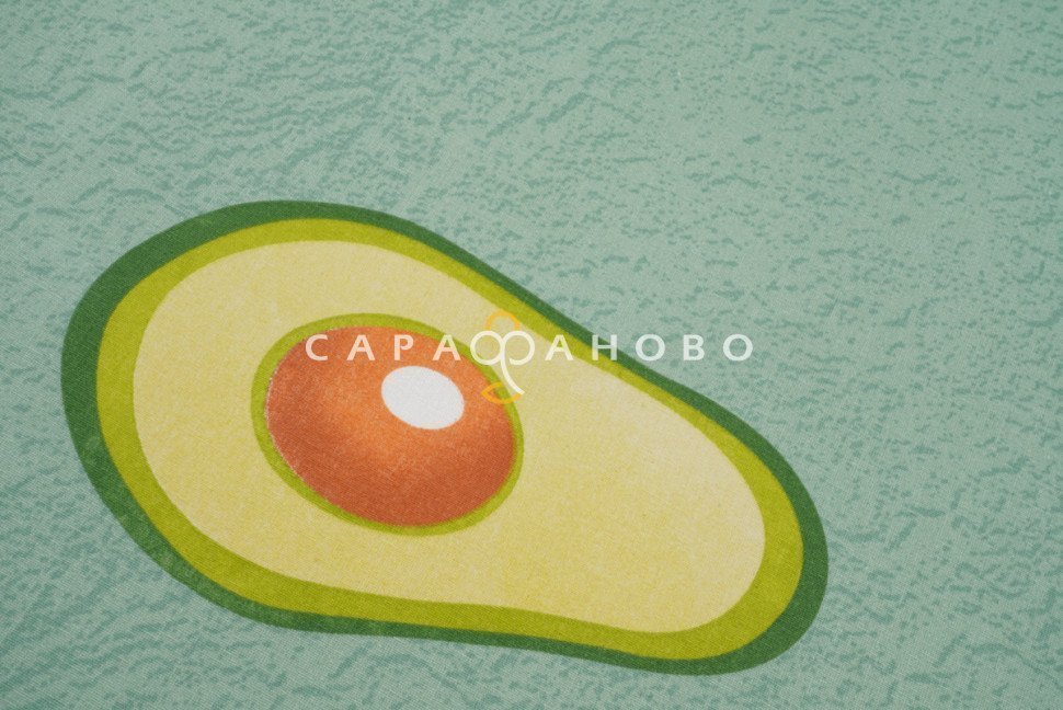 Ткань Бязь 220 см рис. 474-1 Авокадо (основа)