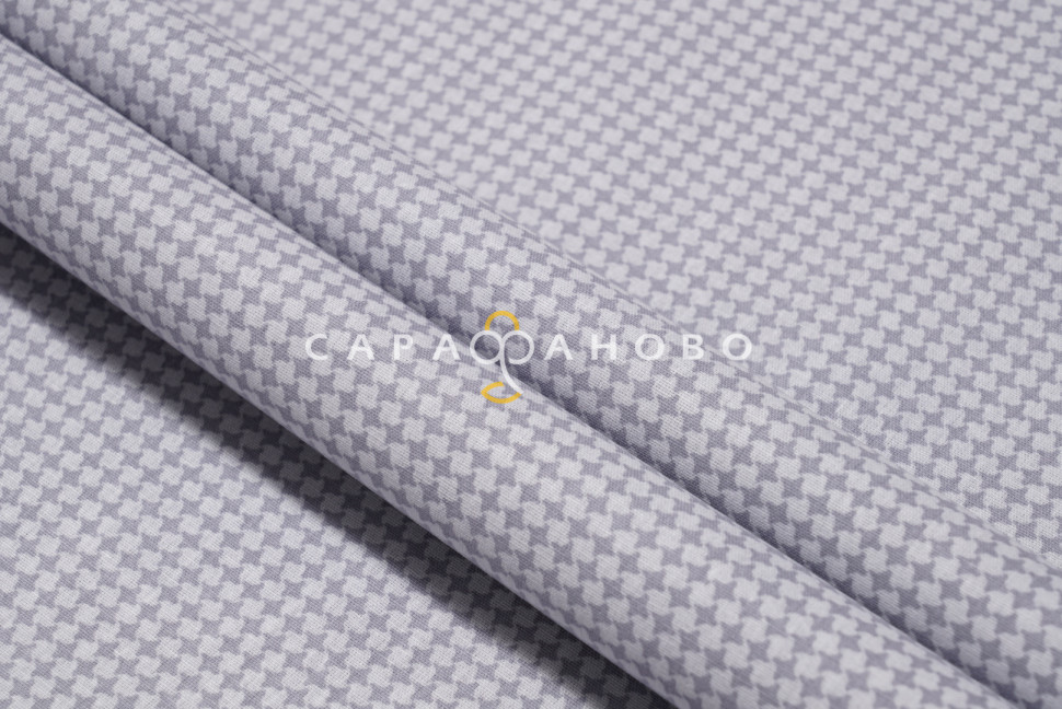 Ткань Перкаль 220 см 110 гр рис Текстура вид 14 серый