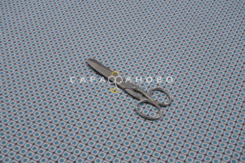 Ткань Поплин 220 см рис. 28345/1 Ананасы (компаньон)