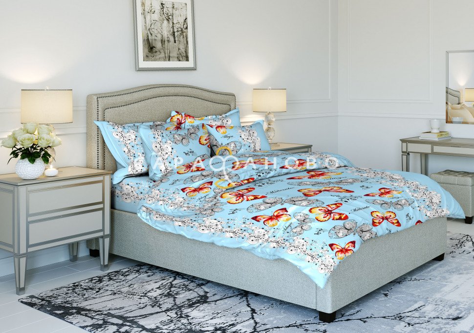 Ткань Бязь 150 см рис. 3399-3
