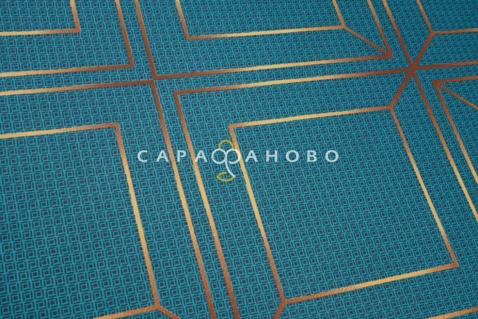 Ткань Сатин 220 см рис. 23002-2 Шарль(зелёный)