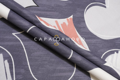 Ткань поплин 220 см рис. 205в7/5 Романтика