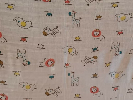 Бязь набивная ГОСТ, шир.80 см, пл. 140 г/м2