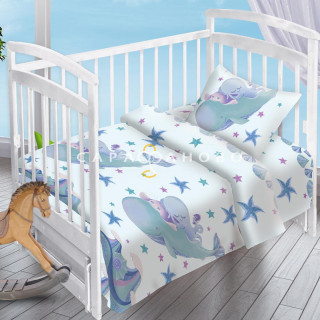 Ткань Перкаль 150 см рис 13353 вид 1 Octopus&amp;friends