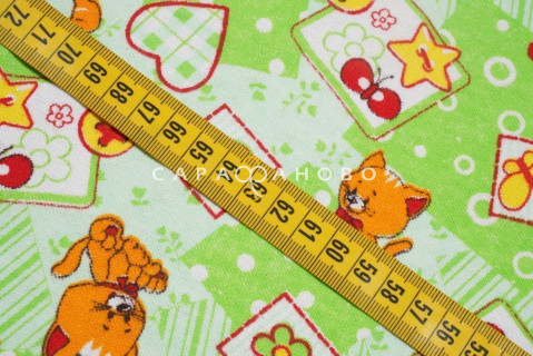 Ткань Фланель 90 см рис. 5278-3 "Игривый котенок"