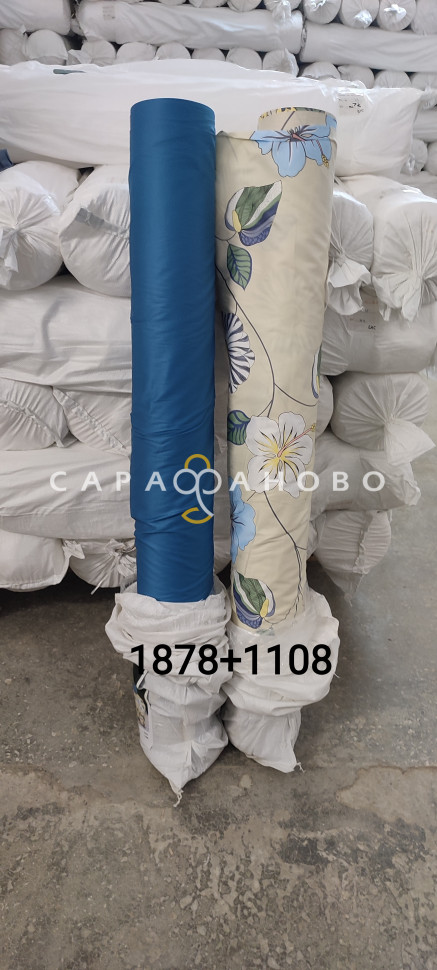 Ткань Сатин Люкс 60s 250 см 120 гр рис 1108B (компаньон)