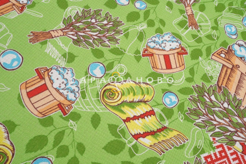 Ткань вафельное полотно 150 см рис. 143в3  Баня