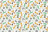 Ткань Ситец 95 см рис 21317 вид 1 Жирафики, миниатюра 1