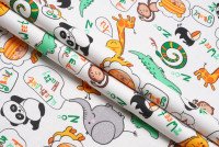Ткань Ситец 95 см рис 21317 вид 1 Жирафики, миниатюра 3