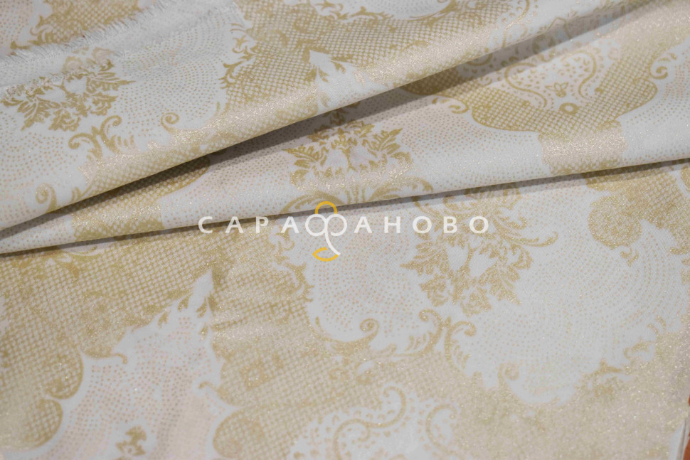 Тик 100% п/э 220 см (90) диз. Персидские мотивы Beige NEW (рисунок 14-112), фото 1