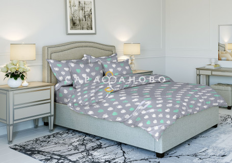 Ткань Бязь 150 см рис.  9313-2 "Моника"