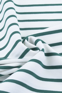 Ткань 30/30 Пенье 2-х Нитки С Лайкрой Полоска 1,9 см Рулон striped wash