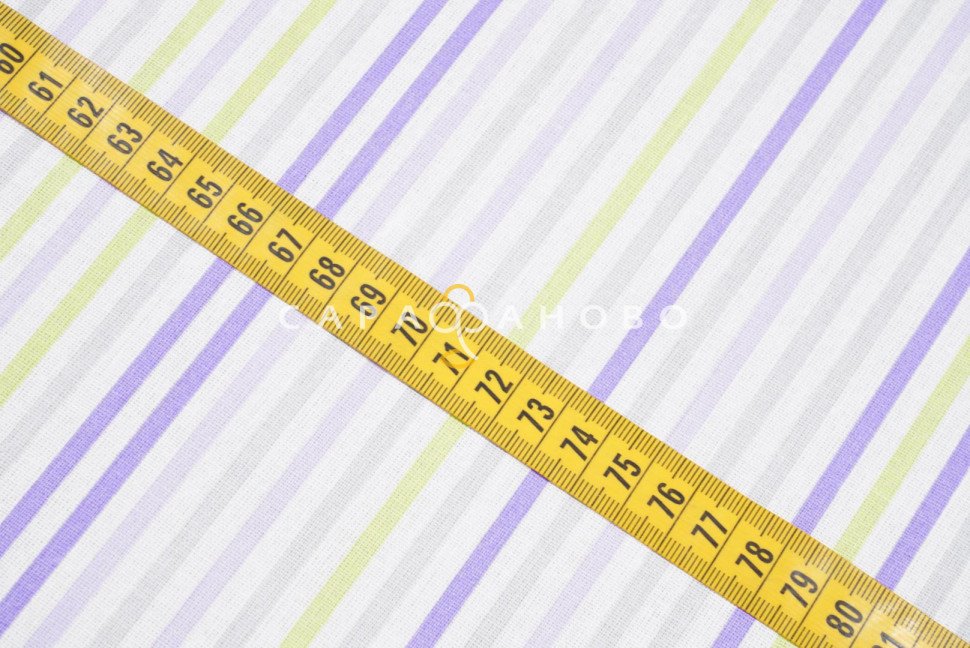 Ткань Бязь 150 см 120 гр рис. 152в2/3 Цветные полоски