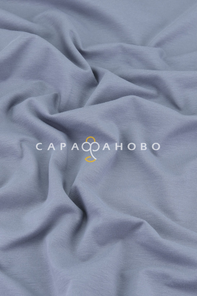 Ткань 30/1 Кмп Пенье Фулл Лайкра Кулирка Рулон Серый
