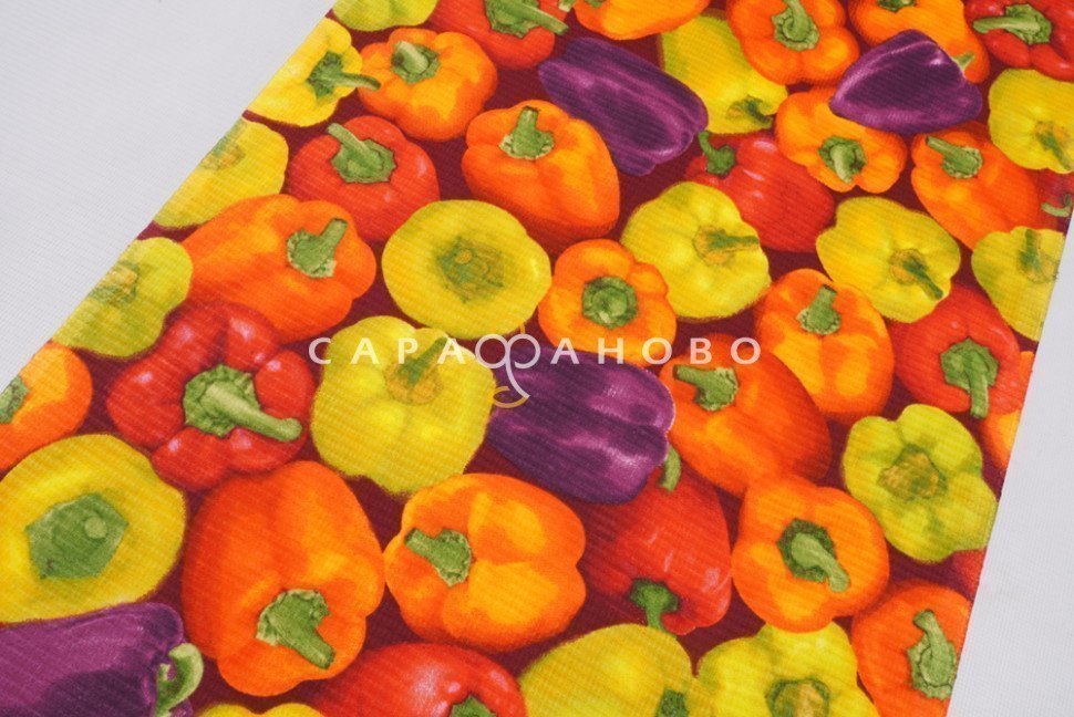 Ткань Полотно вафельное 50 см рис 5631 вид 1 Перец