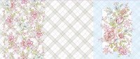 Ткань Полотно вафельное 150 см рис 29014 вид 1 Весенний букет, миниатюра 1