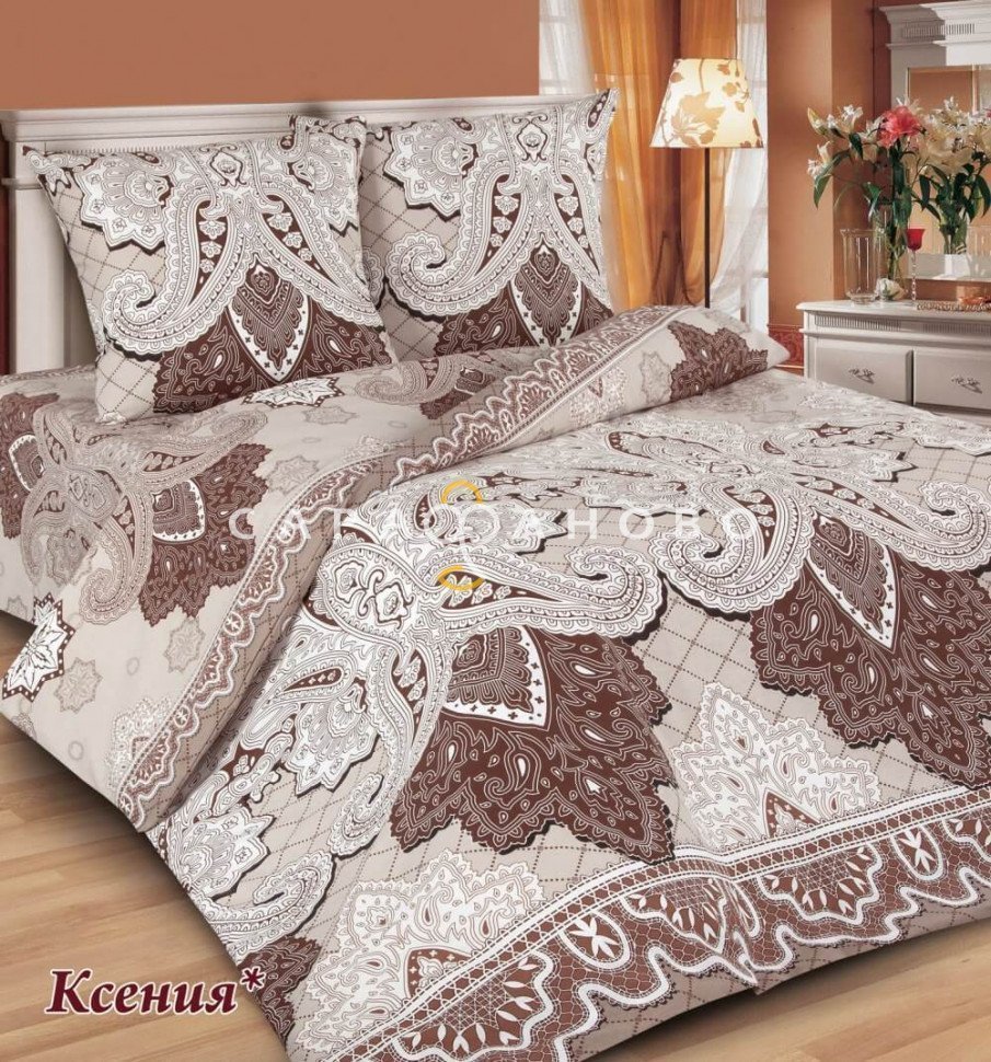 Ткань поплин 220 см Ксения рис 10539 вид 1