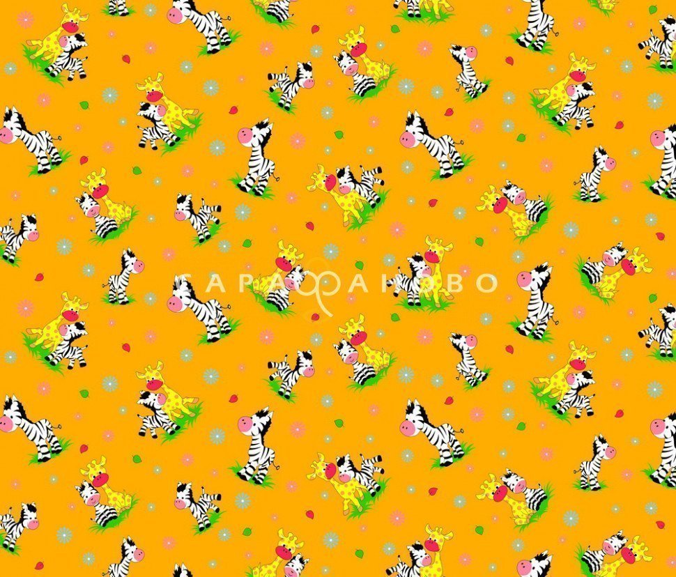 Ткань вафельное полотно 150 См. Неразлучные друзья (398-3)