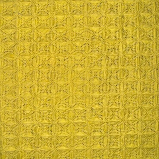 Ткань вафельная желтая, 195 см, 250 гр, ячейка 7х7 мм, рулон 50 м