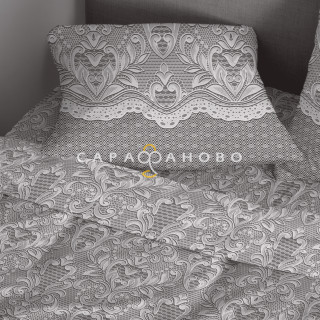 Ткань Перкаль 220 см 110 гр рис 72086 вид 1 "Кружевная вуаль"