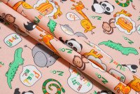 Ткань Ситец 95 см рис 21317 вид 7 Жирафики, миниатюра 2