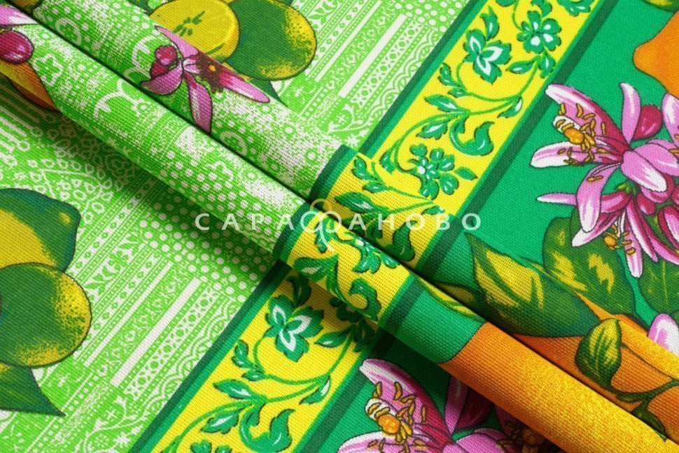 Рогожка №621-3п Лимоны