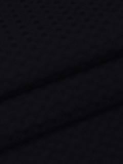 Вафельное полотно гладкокрашеное, 0316 Черный (клетка 7х7 мм) 240 +/-9 г/м2