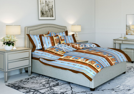 Ткань Бязь 150 см рис. 3652-1 "Этажи"