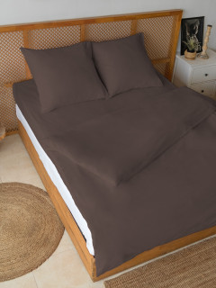 Поплин гладкокрашеный 150 см, 0419 Кофе 110 +/- 7 г/м2