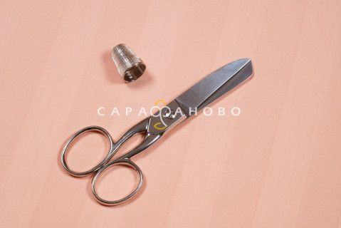 Ткань Страйп - Сатин 3х3 220 см. гладкое крашение рис 10810