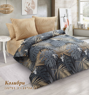Ткань Бязь 220 см 120 гр рис 11711/3 Колибри (основа)