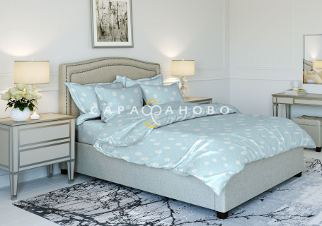 Ткань Поплин 220 см рис. 9950-2 "Одуванчики"